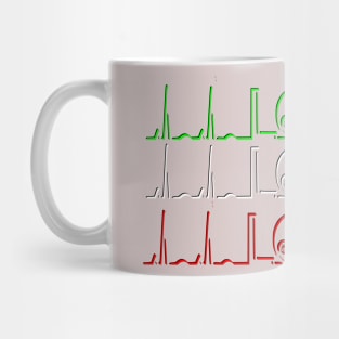 LATIDO DE CICLISMO DE ITALIA Mug